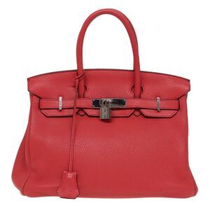 Hermès Birkin 30 Red Leather Handbag (Pre-Owned)